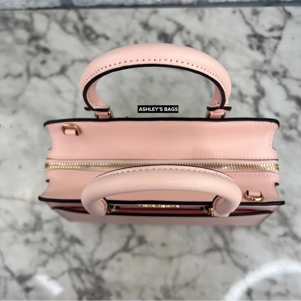 Kate Spade Madison Small Satchel Crossbody In Conch Pink - Picture 6 of 11